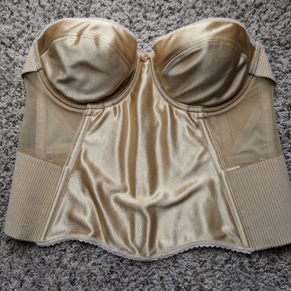 Longline strapless bra 32f corset merry window bra